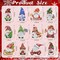 Christmas Diamond Painting Keychain Kit, 5D DIY Diamond Painting Art Santa Gnomes Hanging Ornament Full Drill Diamond Key Rings Pendant for Beginners Kids Adults Christmas Tree Home Decorations
